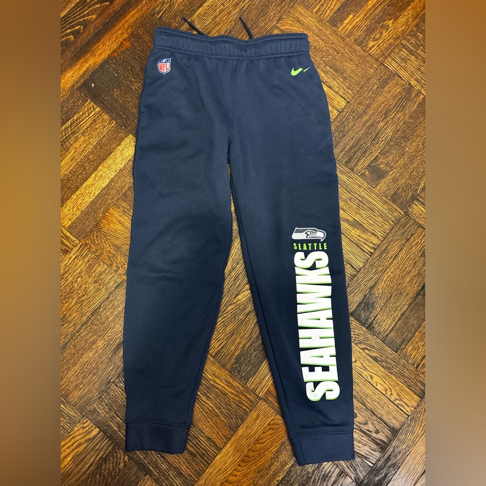 NFL Seattle Seahawks Kids Joggers - Navy and Lime